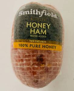 lot 33 image: F.9.85lbs Smithfield Honey Ham