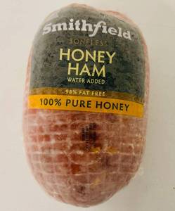 lot 34 image: F. 9.90lb Smithfield Honey Ham