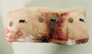 lot 56 image: L. 19.85lbs Bone-in Pork Shoulder Butts-IBP Supreme Trim All Natural
