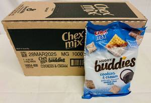 lot 258 image: RR. 7x 4.25oz Chex Mix-Muddy Buddies-Cookies & Cream