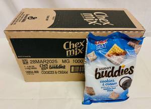 lot 262 image: RR. 7x 4.25oz Chex Mix-Muddy Buddies-Cookies & Cream