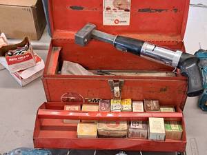 lot 822 image: Omark 330 Concrete Ramset Nail Driver with Metal Case and Accessories