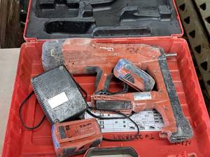lot 887 image: Hilti 21.6V Concrete Fastener BX3 with (2) Battery, Charger, Case