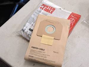 lot 1001 image: Lot of (6) Porter-Cable 10-Gallon Replacement Filter Bags  2 Ply