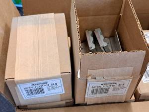lot 986 image: Lot of (2) Werner Metal Foot Kits for Ladders 21-B