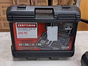 Craftsman® Mechanic's Tool Set - 1/4", 3/8" and 1/2" Drive Tools in Standard, Deep Well, 6pt 220-piece (New)
