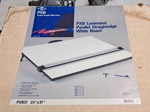 lot 732 image: Alvin PXB Laminated Parallel Straightedge White Board PXB31
