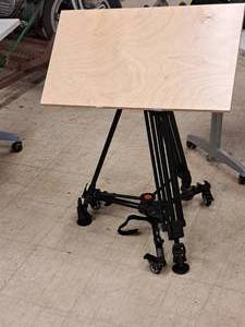 lot 733 image: Tradeshow Display  Adjustable Height with Carry Cases and Rolling Tripod Base