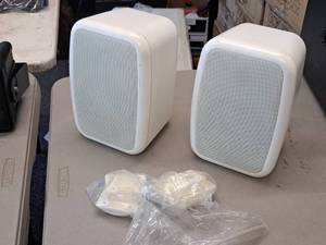 lot 742 image: Lot of (2) Speakers with Wall Mounts