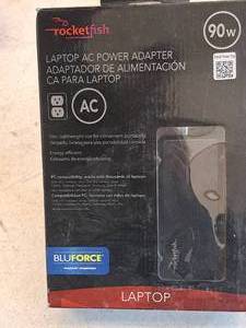 lot 754 image: Rocketfish BluForce Laptop AC Power Adapter 90W