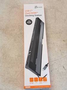 lot 758 image: J5Create USB-C Dual HDMI Docking Station (New)