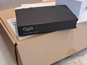lot 762 image: C2G VGA  Audio to HDMI Converter