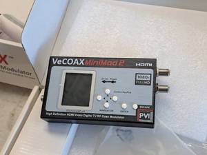 lot 765 image: VeCOAX MiniMod 2 High Definition HDMI Video Digital TV RF Coax Modulator