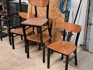 lot 1036 image: Lot of (4) WoodMetal Dining Side Chairs