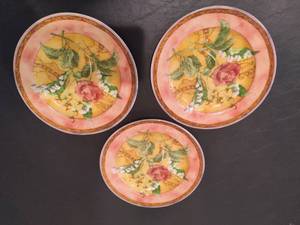 lot 111 image: 222 Fifth Tuscany Rose Salad Plates