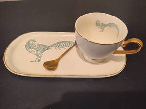 lot 118 image: Kevia Nottingham Pheasant Teacup Set