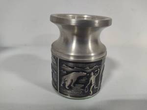 lot 22 image: Pewter Candle Holder