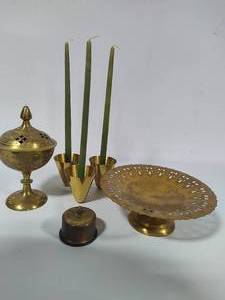 lot 36 image: Vintage Brass Decor Assortment