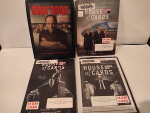 lot 129 image: DVD Collections  Sopranos (S1), House of Cards (V1-3)
