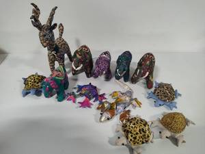 lot 128 image: Handmade Cloth Animals