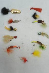 lot 70 image: Vintage Fly Fishing Lot with Spoon Lure
