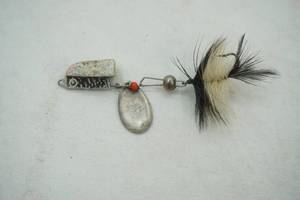 lot 160 image: Vintage Luhr Jensen Tiger Tail Spinnerbait