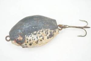 lot 170 image: Vintage Wood Lead Fishing Weight Sinker