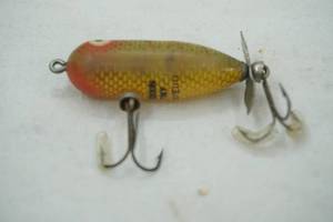 lot 172 image: Vintage Heddon Tiny Torpedo Fishing Lure
