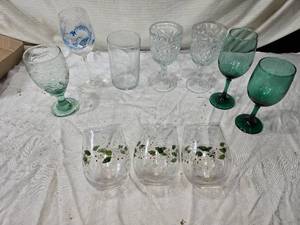 lot 101 image: Glasses Including Vintage Patterned