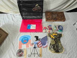 lot 126 image: Office and Decor Items Including File Organizer