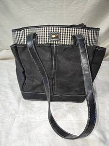 lot 233 image: Tommy Hilfiger Black Canvas Tote Bag