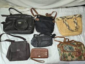 lot 237 image: Lot of Womens Handbags and Clutches including Ralph Lauren