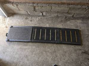lot 302 image: Folding Wheelchair Ramp, Pair of Adjustable Crutches