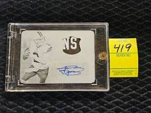 lot 419 image: 2014 PANINI NATIONAL TREASURES JOHNNY MANZIEL