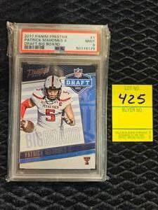 lot 425 image: 2017 PATRICK MAHOMES II GRADED CARD