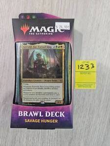 lot 1233 image: MAGIC THE GATHERING BRAWL DECK SAVAGE HUNGER
