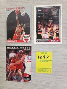 lot 1297 image: MICHAEL JORDAN X 3