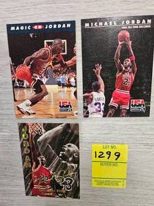 lot 1299 image: MICHAEL JORDAN X 3