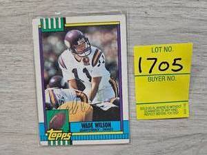 lot 1705 image: MN VIKINGS - WADE WILSON AUTOGRAPH