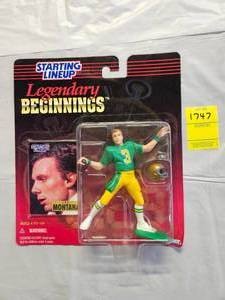 lot 1747 image: STARTING LINEUP LEGENDARY BEGINNINGS JOE MONTANA