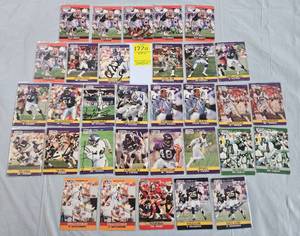 lot 1770 image: BIG LOT OF 32 SIGNED FOOTBALL CARDS