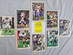 lot 1772 image: EIGHT SIGNED FOOTBALL CARDS