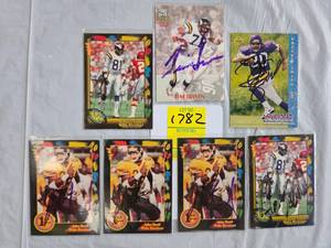 lot 1782 image: SEVEN SIGNED FOOTBALL CARDS