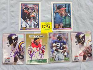lot 1793 image: FIVE ASSORTED BRANDS SIGNED FOOTBALL CARDS