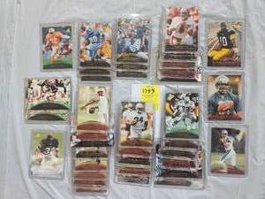 lot 1799 image: BIG LOT SEMI-RIGID CASED FOOTBALL CARDS