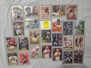 lot 1803 image: BIG LOT SEMI-RIGID CASE FOOTBALL CARDS