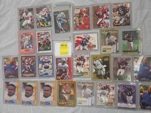 lot 1805 image: BIG LOT SEMI-RIGID CASE FOOTBALL CARDS