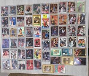 lot 1815 image: HUGE LOT SEMI-RIGID CASED BASKETBALL CARDS