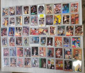 lot 1816 image: HUGE LOT SEMI-RIGID CASED BASKETBALL CARDS