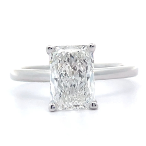 lot 22 image: NEW 2 Carat Diamond Solitaire Ring in 14k White Gold Retail $3,495 VIDEO